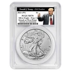 2021 (W) $1 1-oz T-2 American Silver Eagle PCGS MS70 Trump 45th President Label