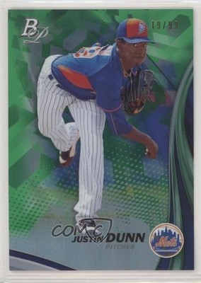 2017 Bowman Platinum Top Prospects Green 19/99 Justin Dunn #TP-JD 0m8