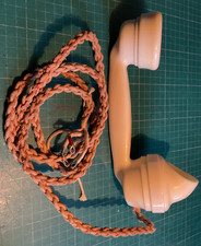 Vintage Ivory bakelite 164- 55 handset complete + original handset cord ,lovely