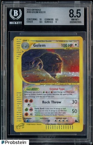 2003 Pokemon Skyridge #148 Golem Holo BGS 8.5 NM-MT+