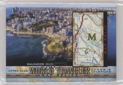 2021 Upper Deck Goodwin Champions World Traveler Map Relics Salvador Brazil 0jd0