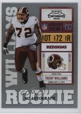 2010 Playoff Contenders /500 Trent Williams #197 6o3
