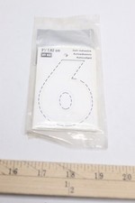 (10-Pk) Hy-Ko Non-Reflective Adhesive Number 6 Weather-Resistant Vinyl 3-In