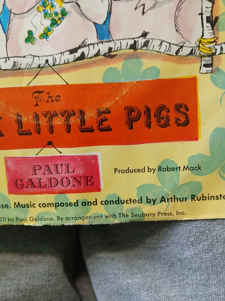 EThe Three Little Pigd 331/3 Rpm Record & Cover No Scraches Paul Galdone 1970... - Image 4 of 4