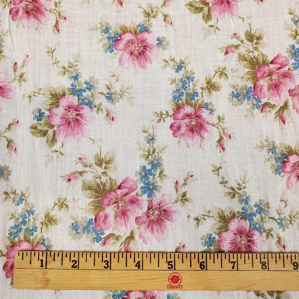 Tela casera primitiva floral de algodón de gasa 4,4 yardas precortada Foto 2 de 4