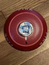 System Sensor SCRL 2-Wire Ceiling Mount Strobe Only - Red. Used, Good Condition