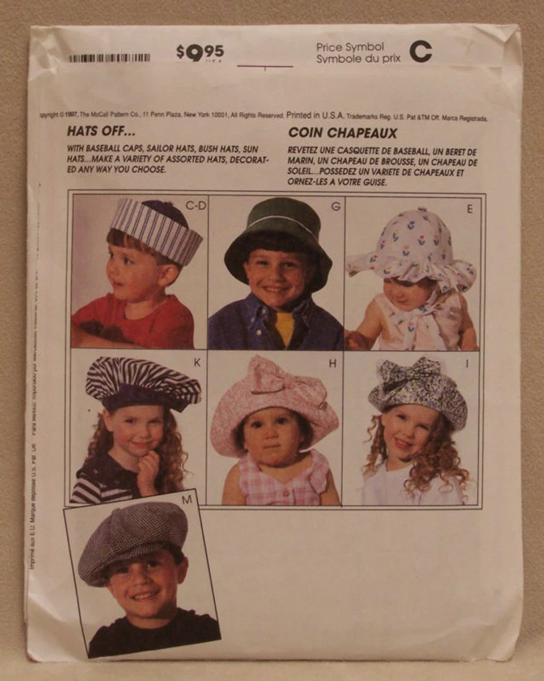 SIMPLICITY AND MCCALLS TODDLERS PATTERNS DRESS ROMPER & HATS - Image 4 of 4