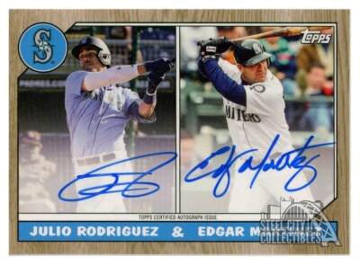 Julio Rodriguez / Edgar Martinez 2022 Topps Industry Conf Dual Auto Card #IC-RM