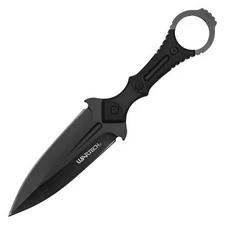 WARTECH 8.25" FULL TANG TACTICAL BLACK DAGGER FIXED BLADE KNIFE HUNTING GEAR