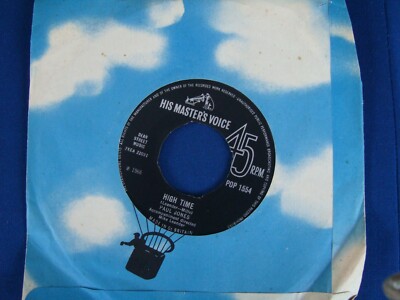 PAUL JONES  High Time /I Cant hold On much Longer   HMV POP 1554   VINYL 7''