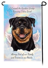Rottweiler Memorial Garden Flag