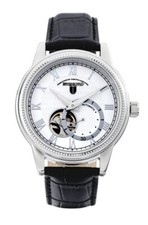 Riedenschild RS7607-01 Automatikuhr Open Heart Lederband Schwarz 42 mm