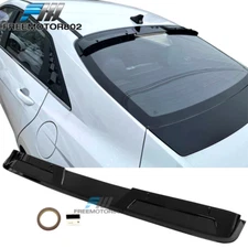 Fits 21-25 Hyundai Elantra 4DR Gloss Black ABS Rear Window Roof Spoiler Visor