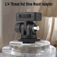 for Cam Hot Shoe Mount Adapter 360 Degree Swivel Ball Head 1/4 Tripod Screw Head