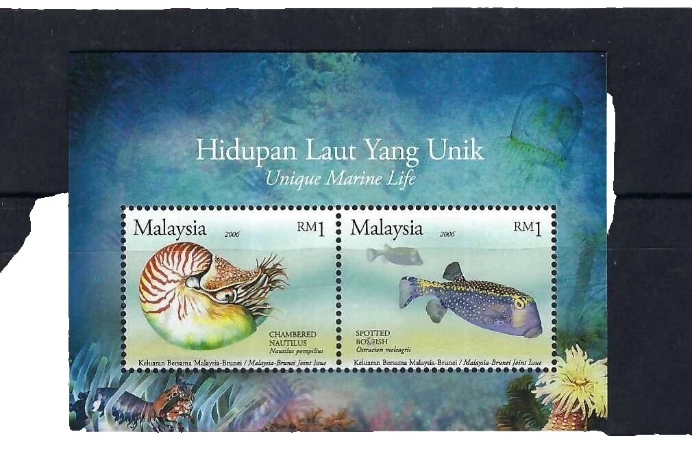 En excelente estado nunca abisagrado/estampillada sin montar o nunca montada Peces sellos de Malasia (1963-presente)