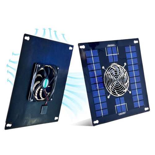 400cfm Solar Powered Attic Fan System Roof Vent Fan For Attic or Greenhouse NEW - Picture 4 of 19