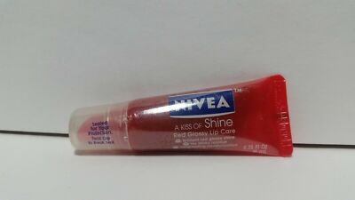 Nivea A Kiss of Shine Red Glossy Lip Care (1) Tube Lip Balm Gloss DISCONTINUED