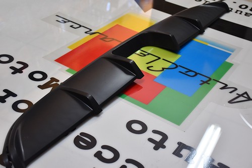 SMART ForTwo 451 Restyling 2012-2015 SPOILER DIFFUSORE POSTERIORE NERO LUCIDO - Foto 5 di 17