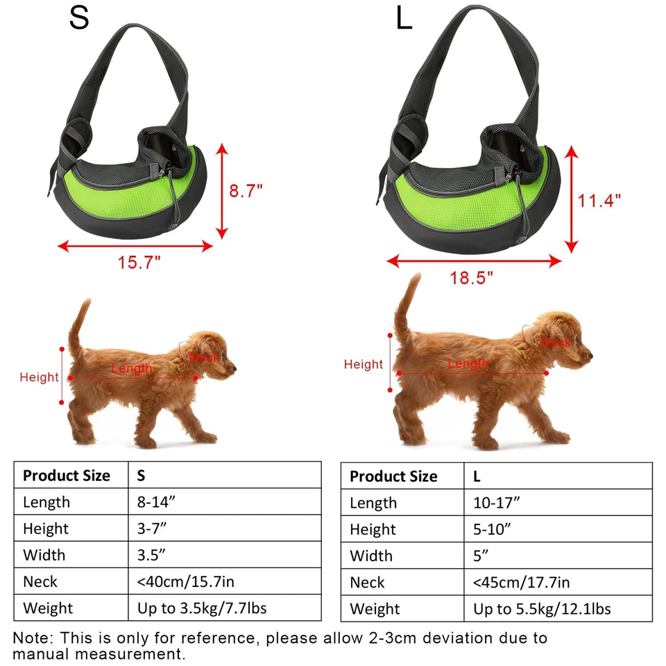 Carrier Bag Pet Dog Cat Puppy Comfort Travel Tote Shoulder Bag Sling Backpack US - Image 3 of 4