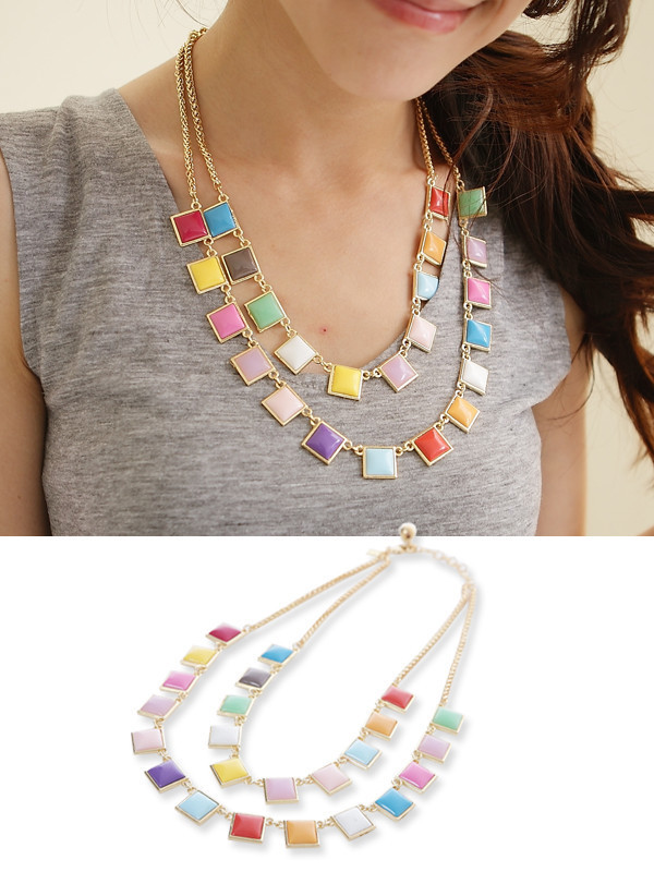 Kate Spade Tutti Frutti Fruiti Candy Baubles Enamel gems Necklace  Earrings set