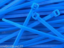 Cable Ties Blue 7.5" Nylon Tie  Bundle Tie Zip Tie Cable Tie  100  Pack 