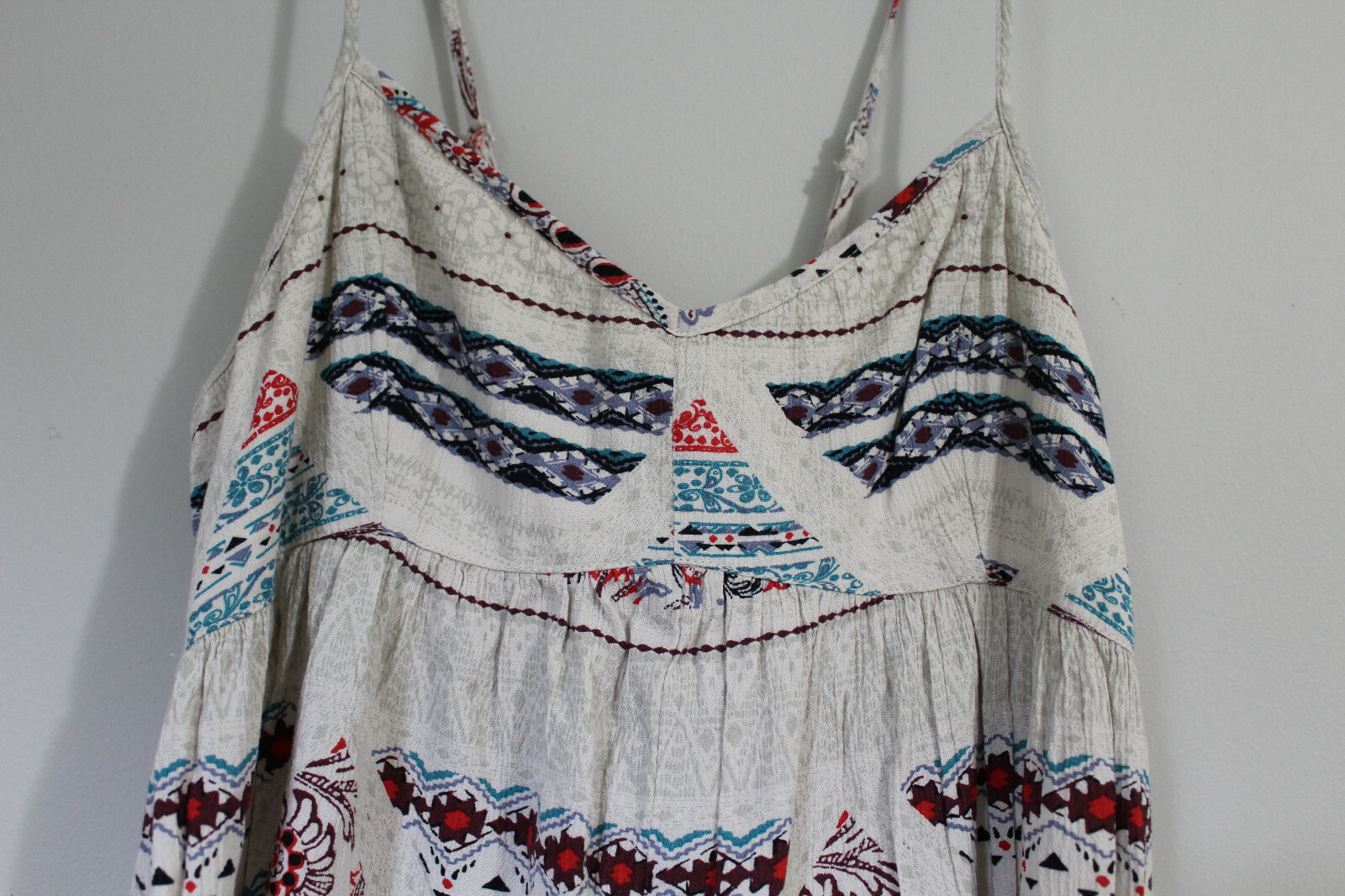 American Eagle Beige Babydoll Patchwork Dress Pai… - image 3