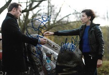 Mark Waschke & Meret Becker autographs signed 20x30 cm picture