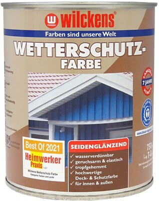 ( 23,53  /L ) 750 ml WILCKENS Wetterschutzfarbe seidenglänzend