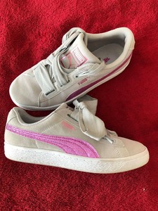 puma heart trainers grey