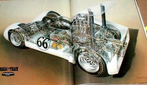 Road and Track Nov 2001 Mag 1966 Jim Hall Chaparral 2 E & 1957 Nurburgring Race - Picture 4 of 14