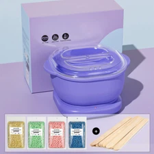 Digital Hair Removal Waxing Kit Hot Brazilian Wax Warmer Pot for Home Skin Salon