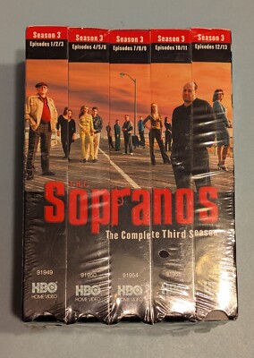 The Sopranos -Third Season VHS Tapes - Box Set- Unopened Season 3