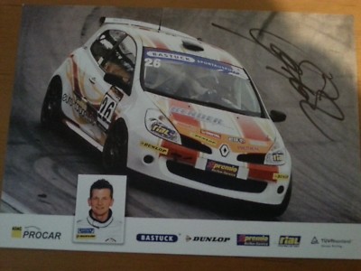 Procar BRT Racing Alexander Prinz Renault Clio Autogrammkarte m. Unterschrift