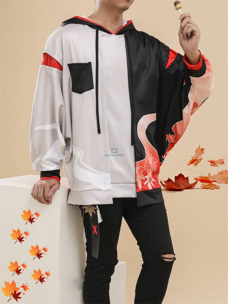 Genshin Impact Kaedehara Kazuha Hoodie Men Cosplay Costume Daily Dress  Unisex | eBay