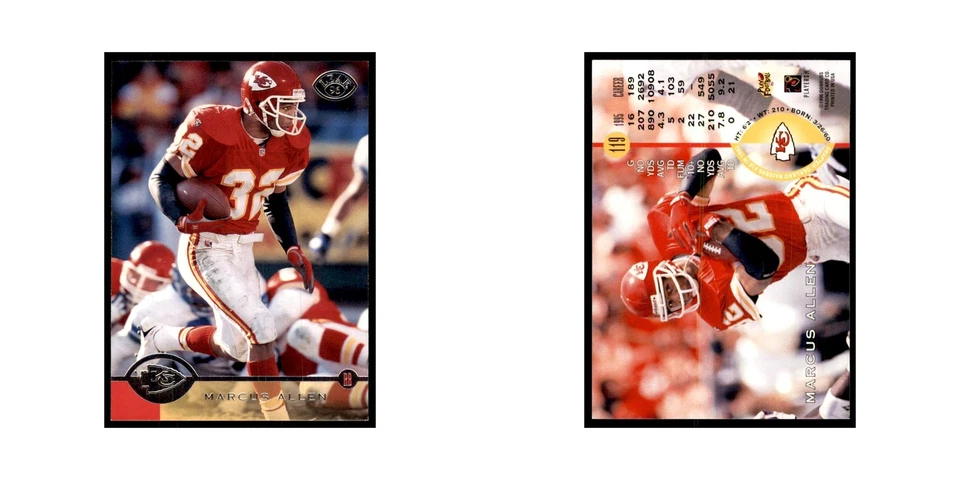 1996 Leaf Marcus Allen Chiefs #119 - Image 3 of 3