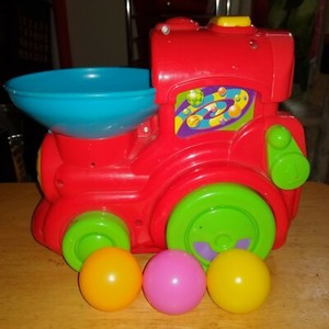 playskool train with balls