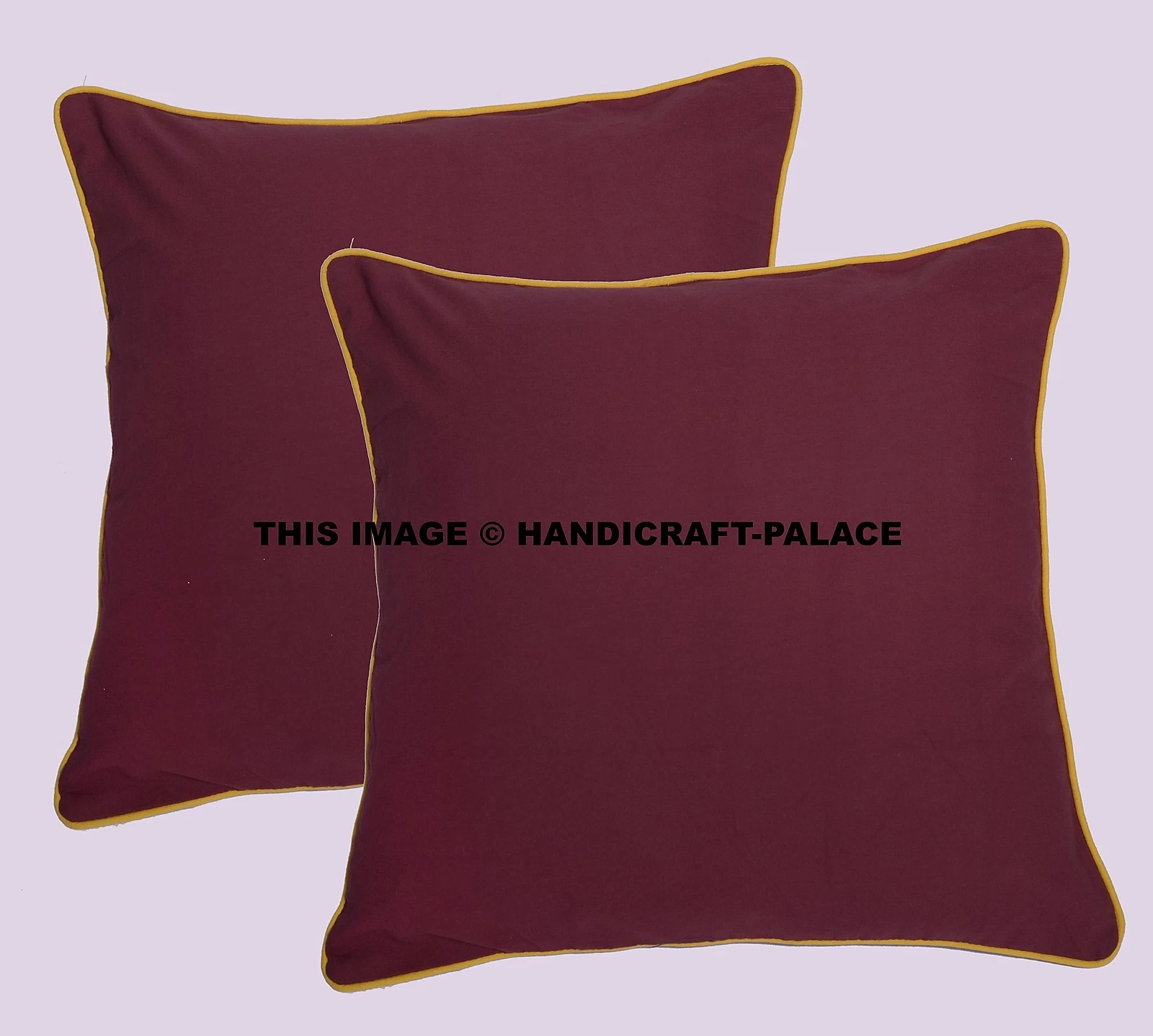 2 PCs Maroon Cotton Square Plain Throw Pillow Cover Indien cotton Cushion Covers
Opens in a new wind