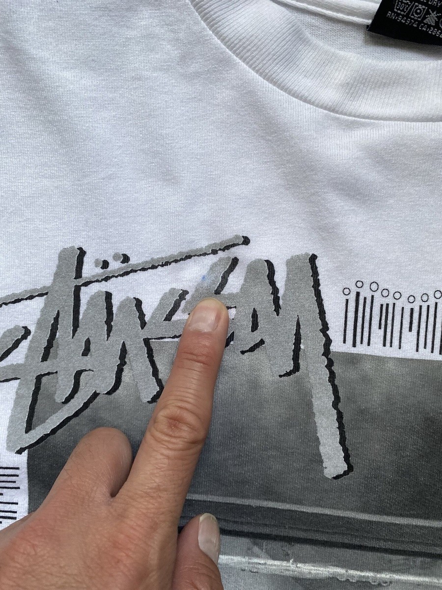 T-shirt”MASH SF\"oldstussy shortsleeve 2007 Stüssy x Mash SF Old School Respect t shirt – HeresWear