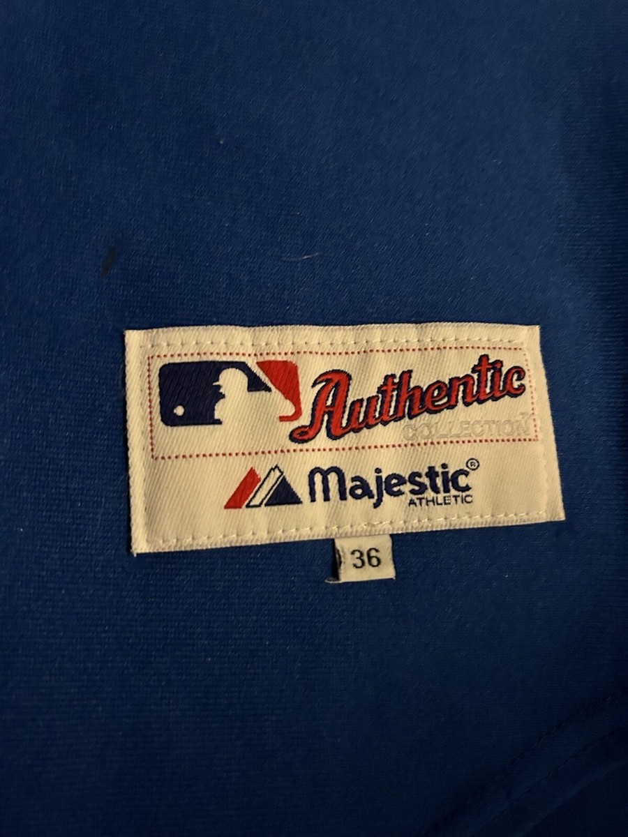 Authentic Chicago Cubs Throwback Jersey RARE 36 Majestic