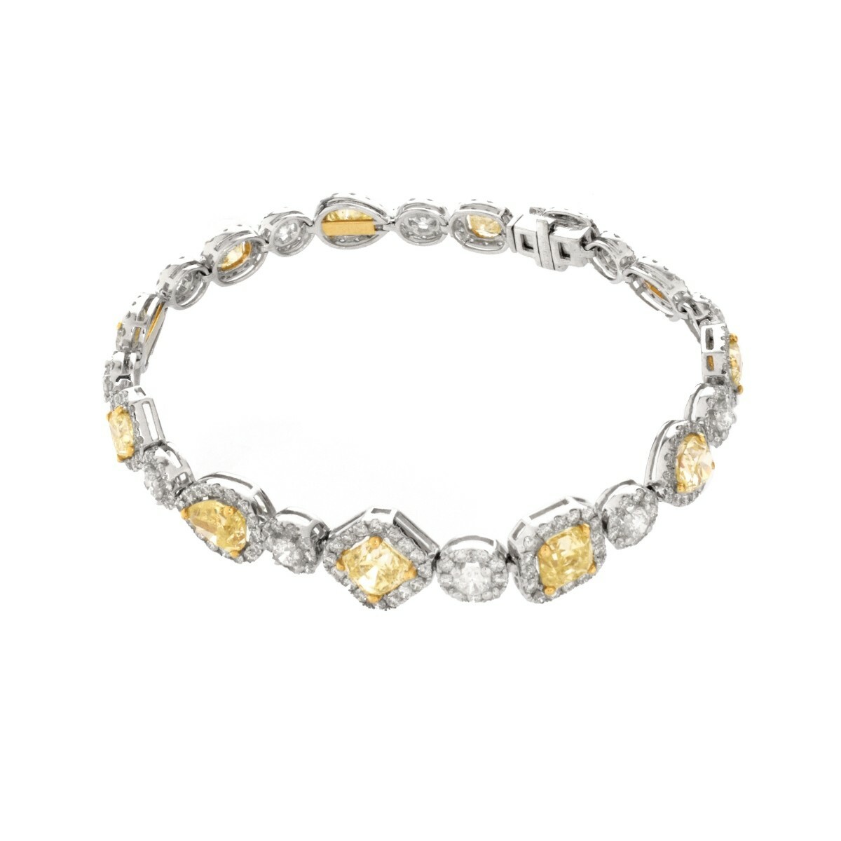 Approx. 22.0 Carat TW Multi Cut Fancy Yellow Diamond