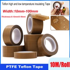 10M PTFE Tape High Temperature Resistant Self Adhesive Brown Tape Vacuum Sealer