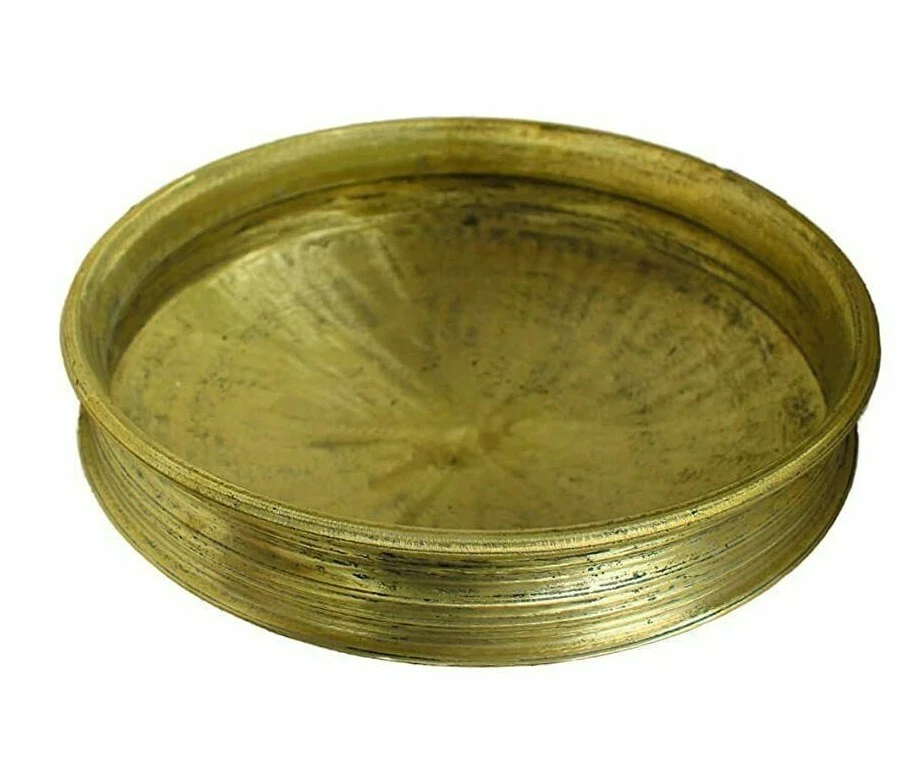 Handmade Urli Bronze Uruli Pot 11 inch Cooking Pot For Chicken Curries, Payasam - Image 2 of 4