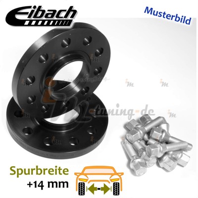 Eibach Spurplatten schwarz 14mm/Achse für Porsche 911 Cabriolet 996 :: 97 >> 05