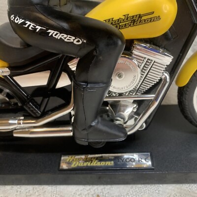Tyco R/C Remote Control Yellow Harley Davidson Motorcycle