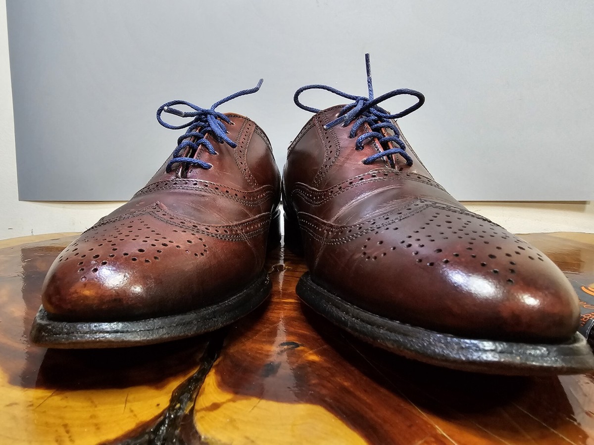 Men’s Hanover Shoes Vintage Master Flex Oxblood 8.5 Hanover Master Flex Mens Size 9 D/B Dress Shoes Leather  main image 3