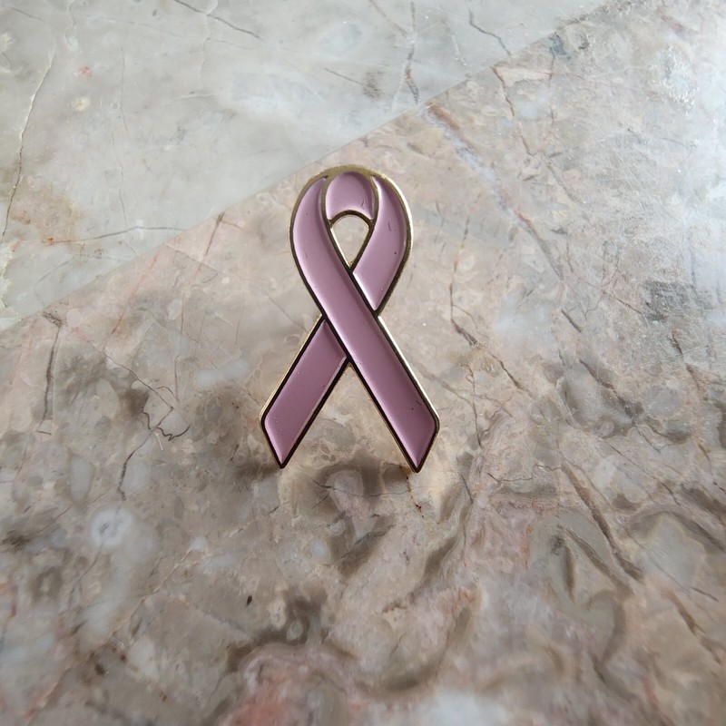 Breast Cancer Awareness Ribbon Lapel Pin 