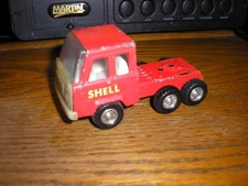 NICE Vintage Pressed Steel 4 3/4" long SHELL GAS OIL Cabover Semi Delivery Truck