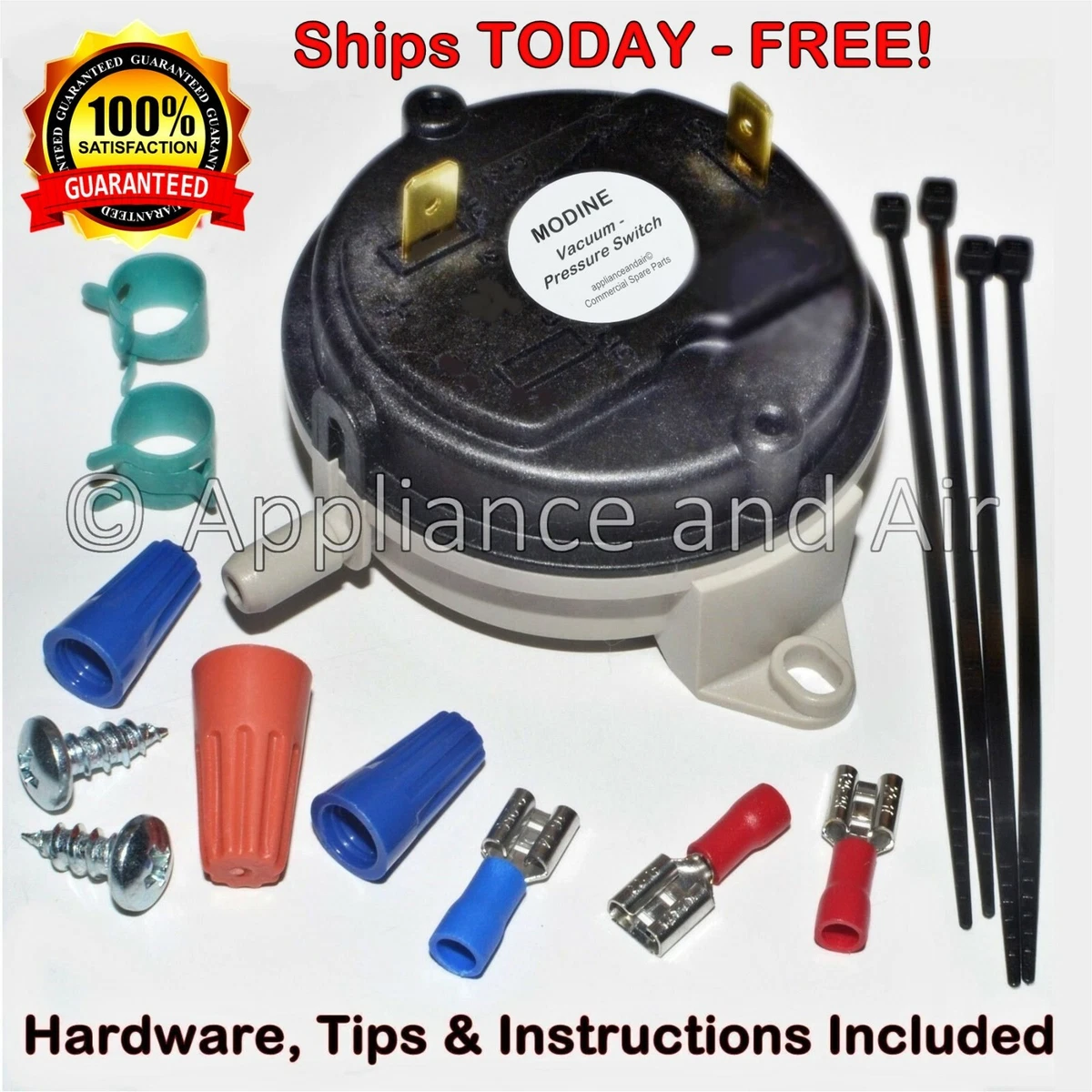 Modine® Pressure Switch for PDP150, PDP175, PDP400 models - Ships FREE  TODAY! | eBay
