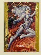 2007 Marvel Masterpieces Gold Foil Border #76 Silver Sable NM/M😍*