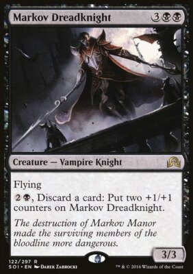 Magic the Gathering MTG Markov Dreadknight (122) Shadows over Innistrad   LP